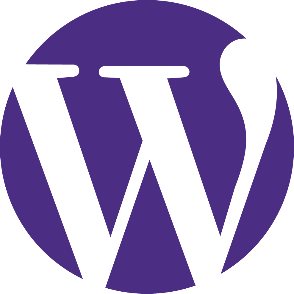 purple wordpress icon