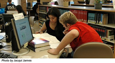 Couple at computer