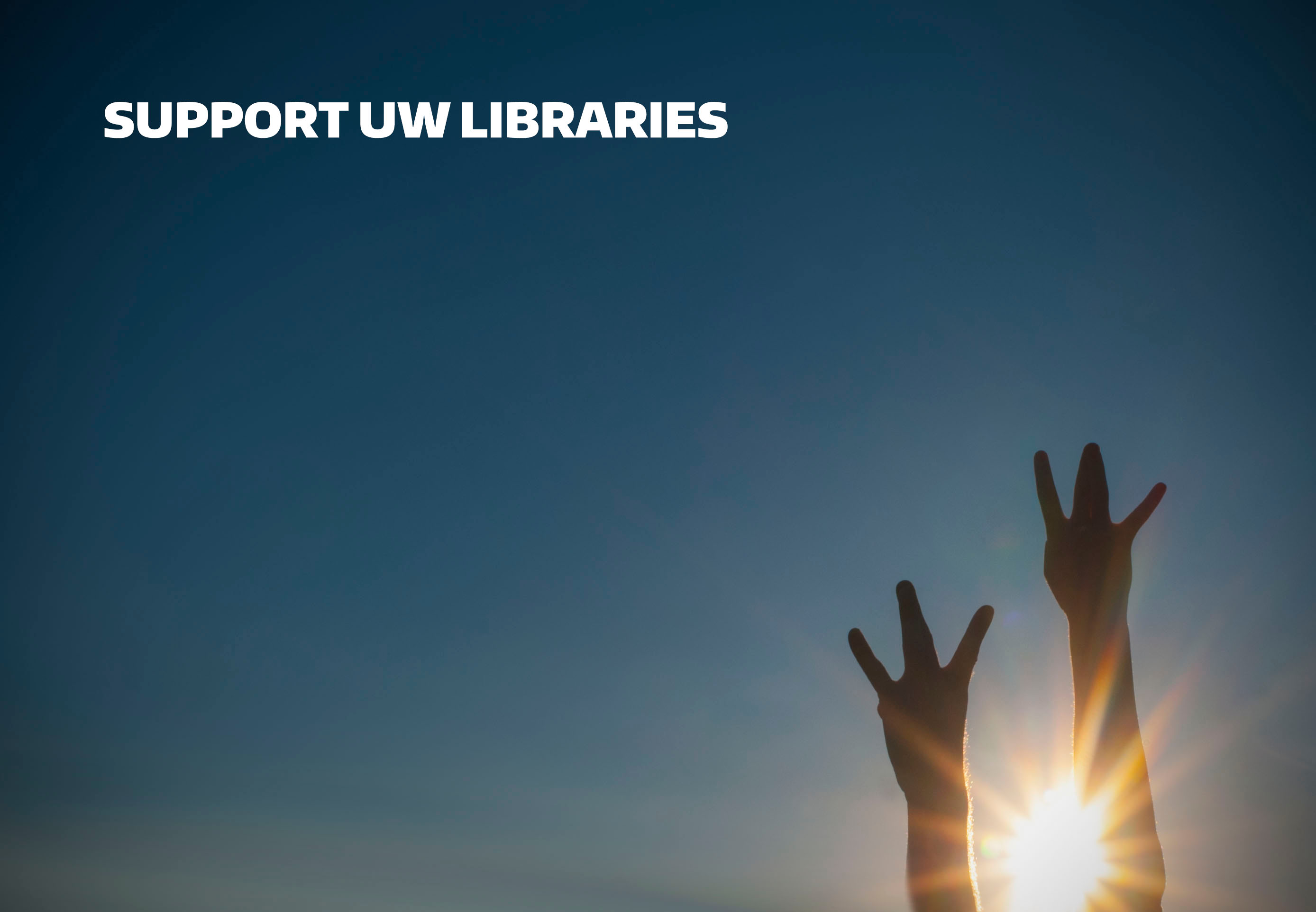 Support UW Libraries: COVID-19 Emerging Needs Fund