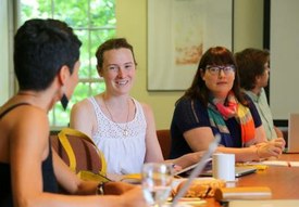 In person meeting of Simpson Center Summer Fellow