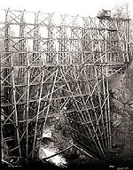 High trestle under construction