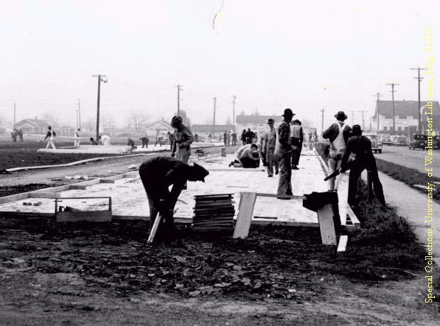 Constructing Camp Harmony, UW11315