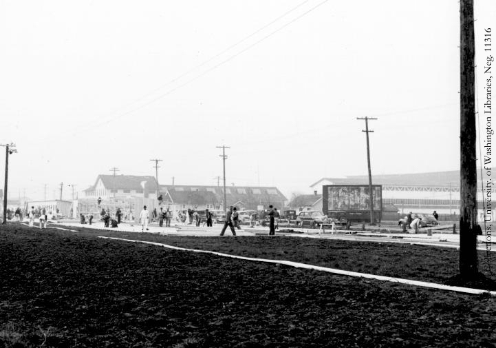 Constructing Camp Harmony, UW11316