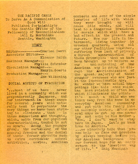 Page 3, Pacific Cable Vol. 1, No. 12 -- 16 Dec. 1942