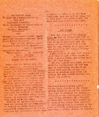 Page 2, Pacific Cable Vol. 1, No. 16 -- 31 Mar. 1943