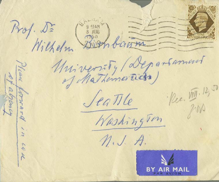 VI.8.1950 envelope